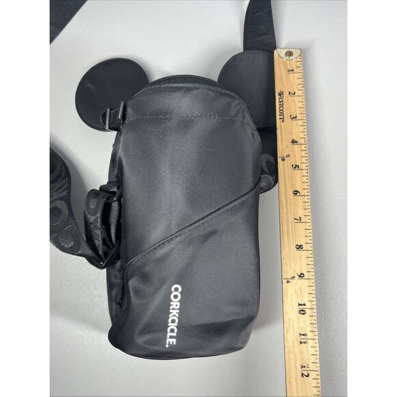 Disney x Corkcicle Mickey Mouse Black Crossbody Water Bottle Sling Bag - Picture 10 of 13